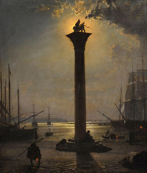 Piazetta San Marco im Mondschein, Friedrich Nerly